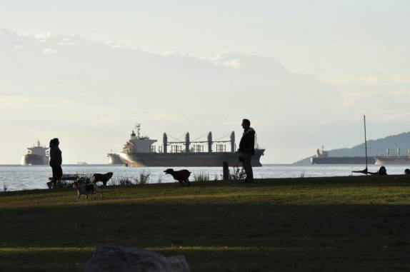 Fim de tarde em um dos muitos parques em Vancouver, no Canadá